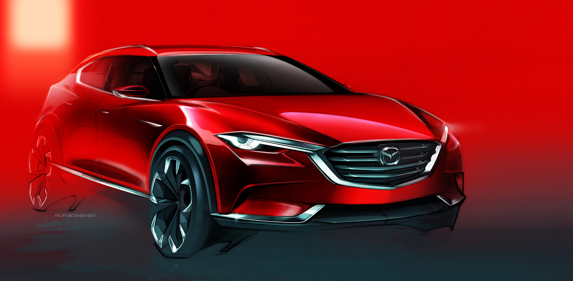 Mazda Koeru Concept, 2015 - Design Sketch