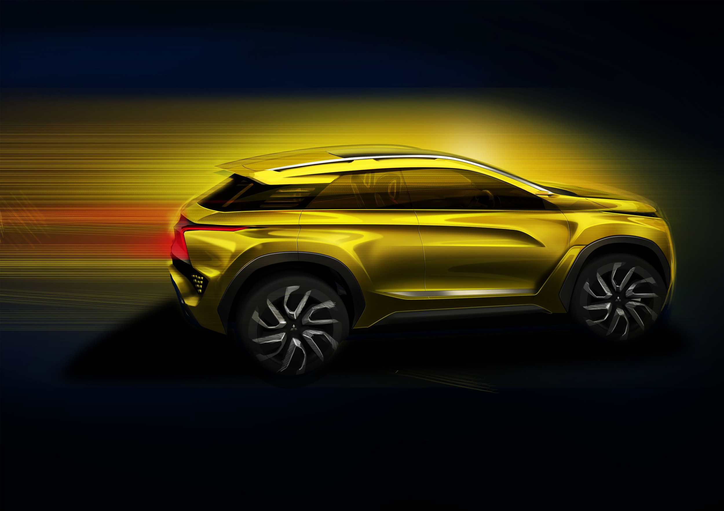 Mitsubishi eX Concept, 2015 - Design Sketch