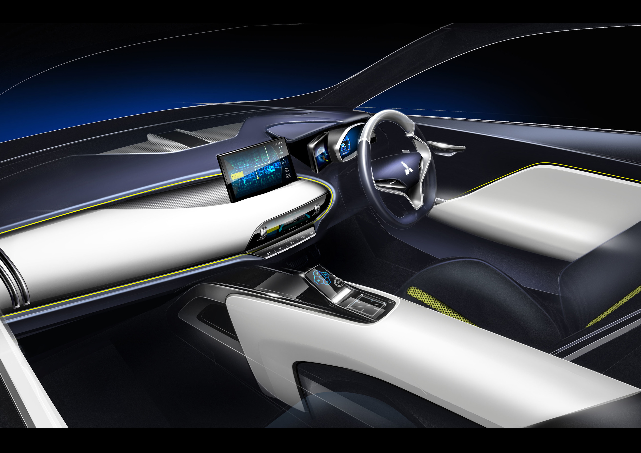Mitsubishi eX Concept, 2015 - Interior