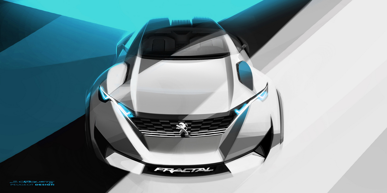 Peugeot Fractal Concept, 2015 - Design Sketch