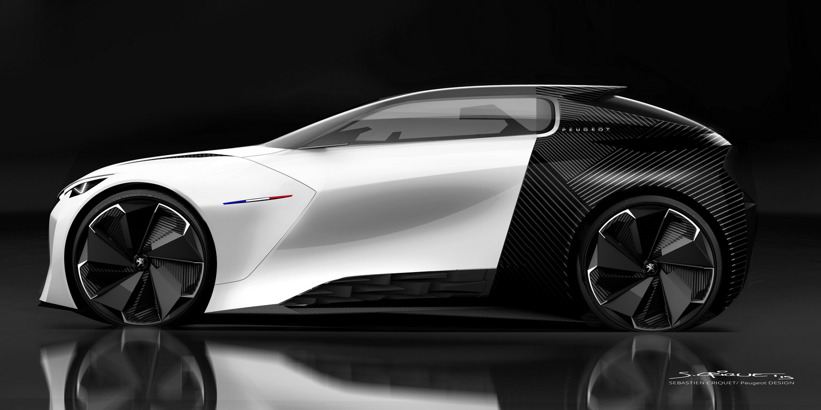 Peugeot Fractal Concept, 2015 - Design Sketch