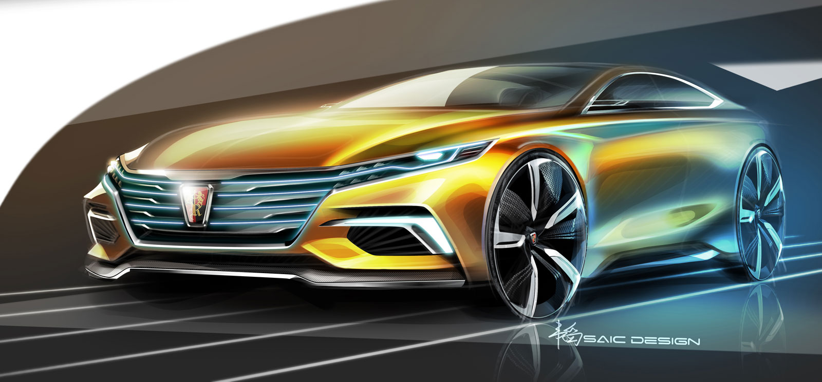 Roewe Vision-R Concept, 2015 - Design Sketch