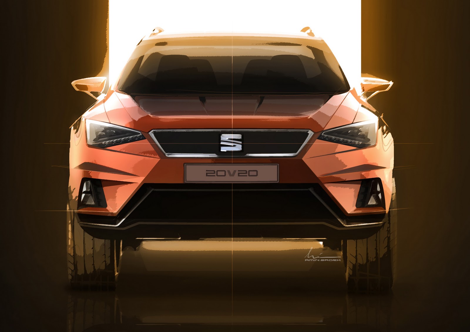 Seat 20V20 Concept, 2015 - Design Sketch