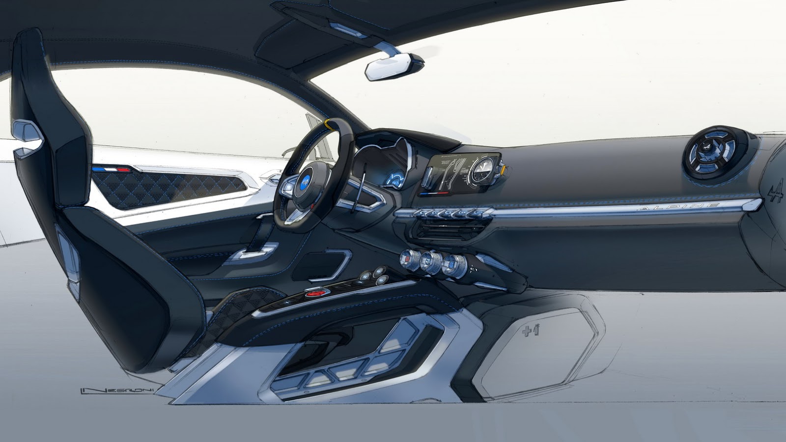 Alpine Vision Concept, 2016 - Interior Design Skech