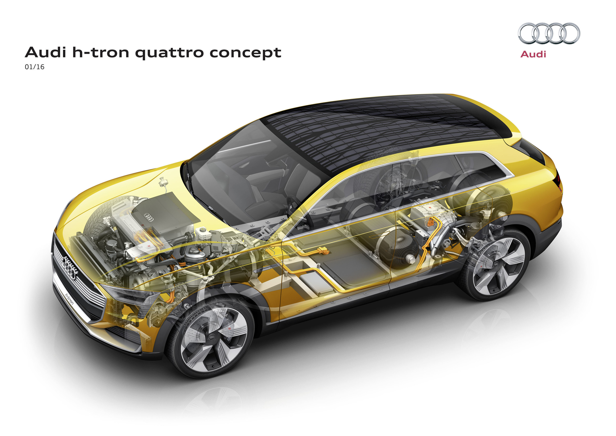 Audi H-Tron Quattro Concept, 2016 - Technical Scheme