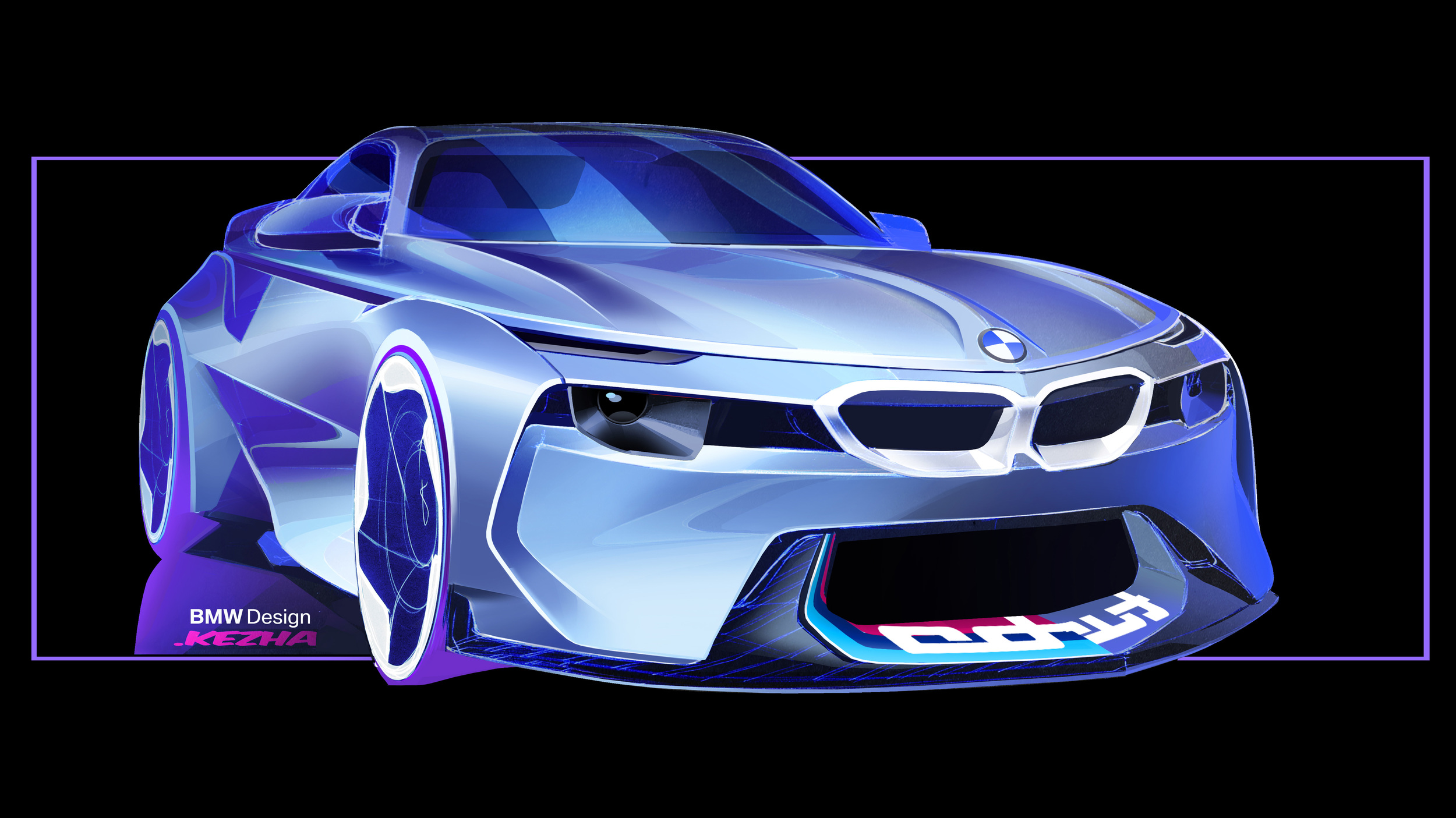 BMW 2002 Hommage Concept, 2016 - Design Sketch