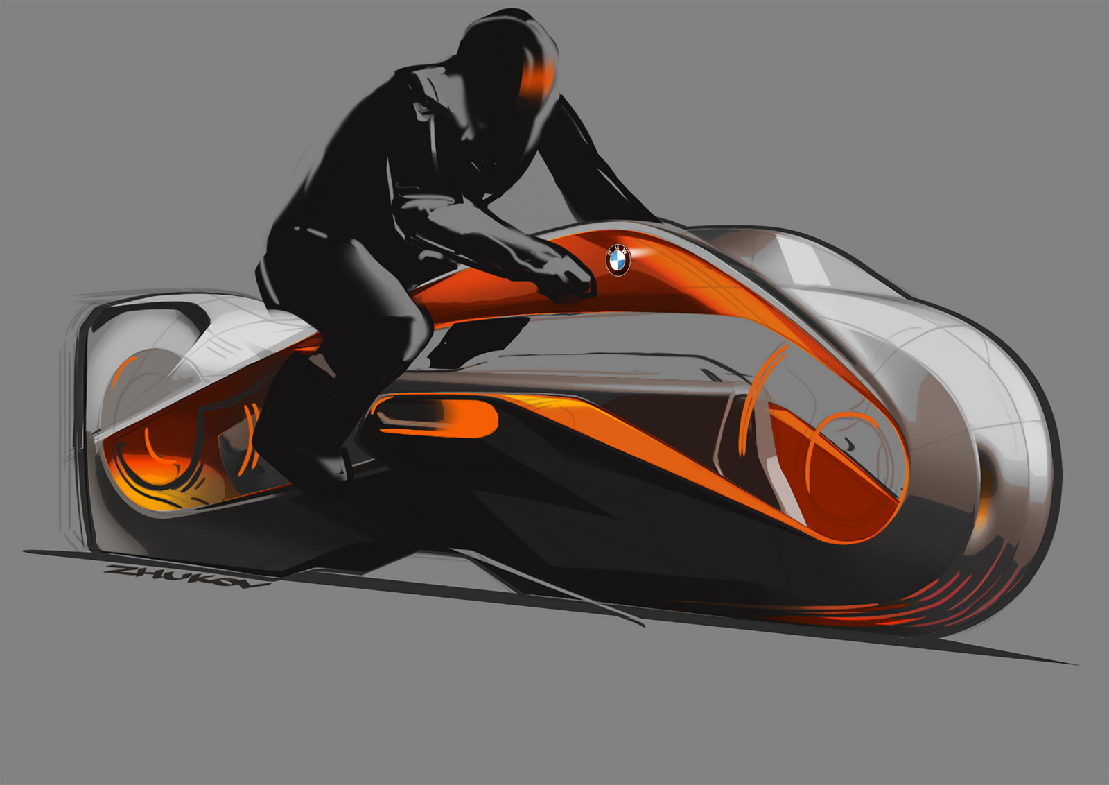BMW Motorrad Vision Next 100 Concept, 2016 - Design Sketch