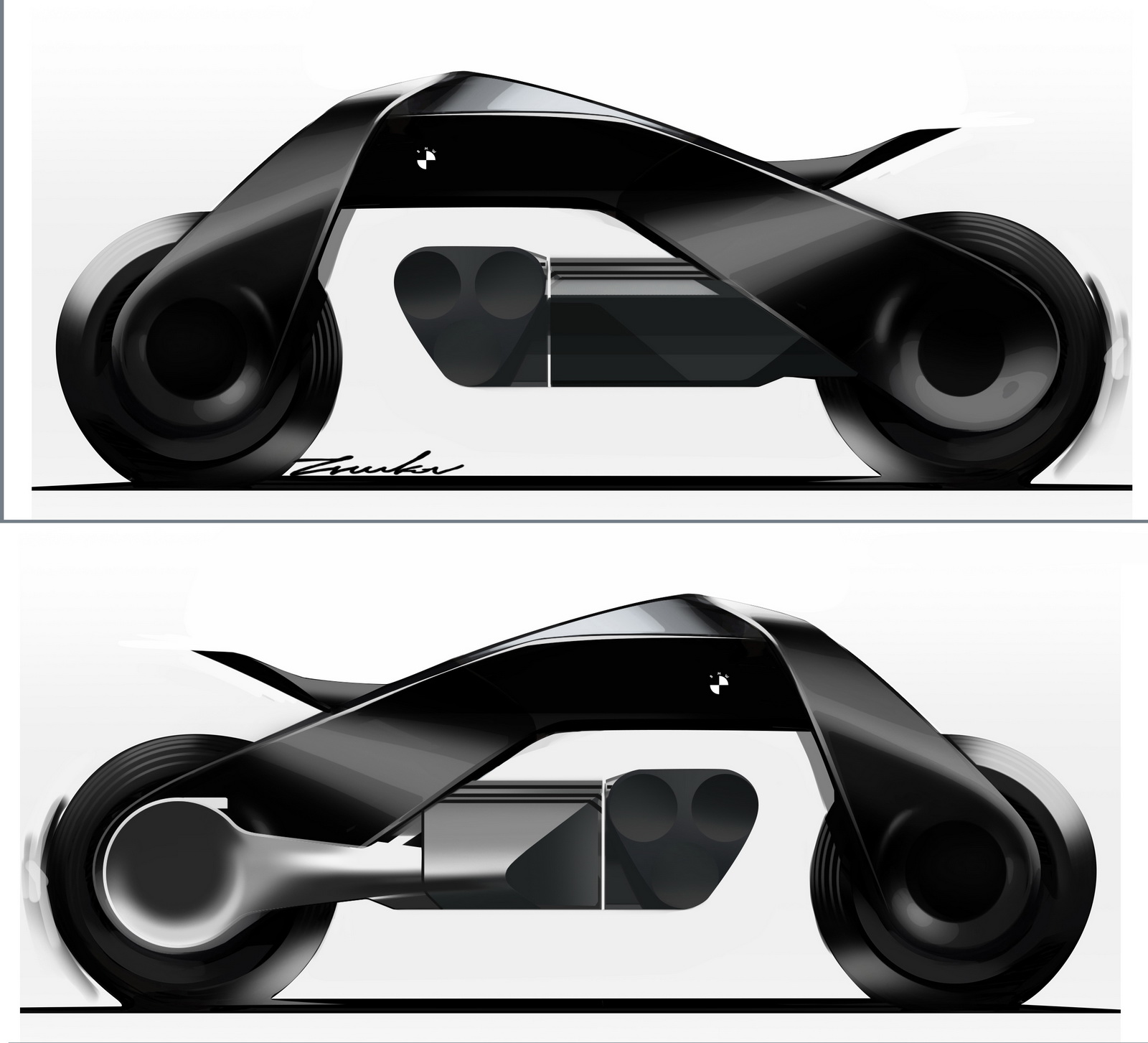 BMW Motorrad Vision Next 100 Concept, 2016 - Design Sketch