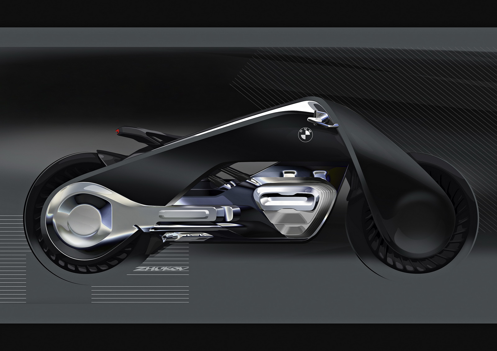 BMW Motorrad Vision Next 100 Concept, 2016 - Design Sketch