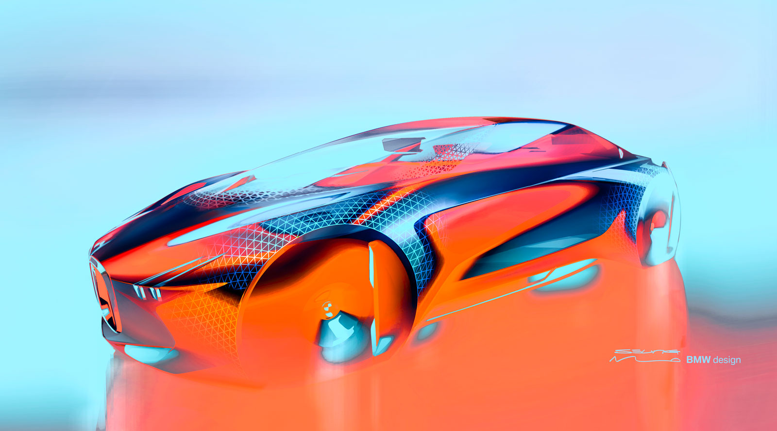 BMW Vision Next 100 Concept, 2016 - Design Sketch