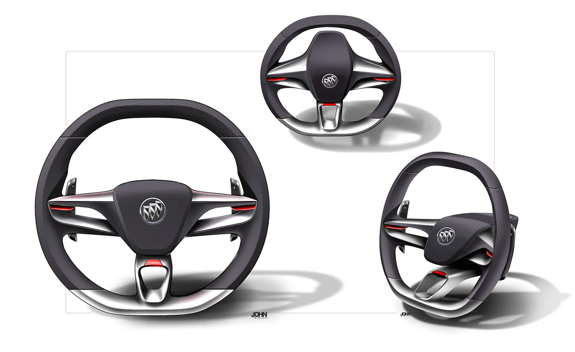 Buick Avista Concept, 2016 - Design Sketch - Interior