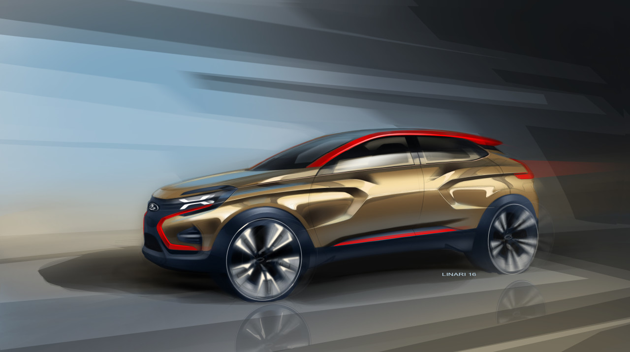 Lada XCODE Concept, 2016 - Design Sketch
