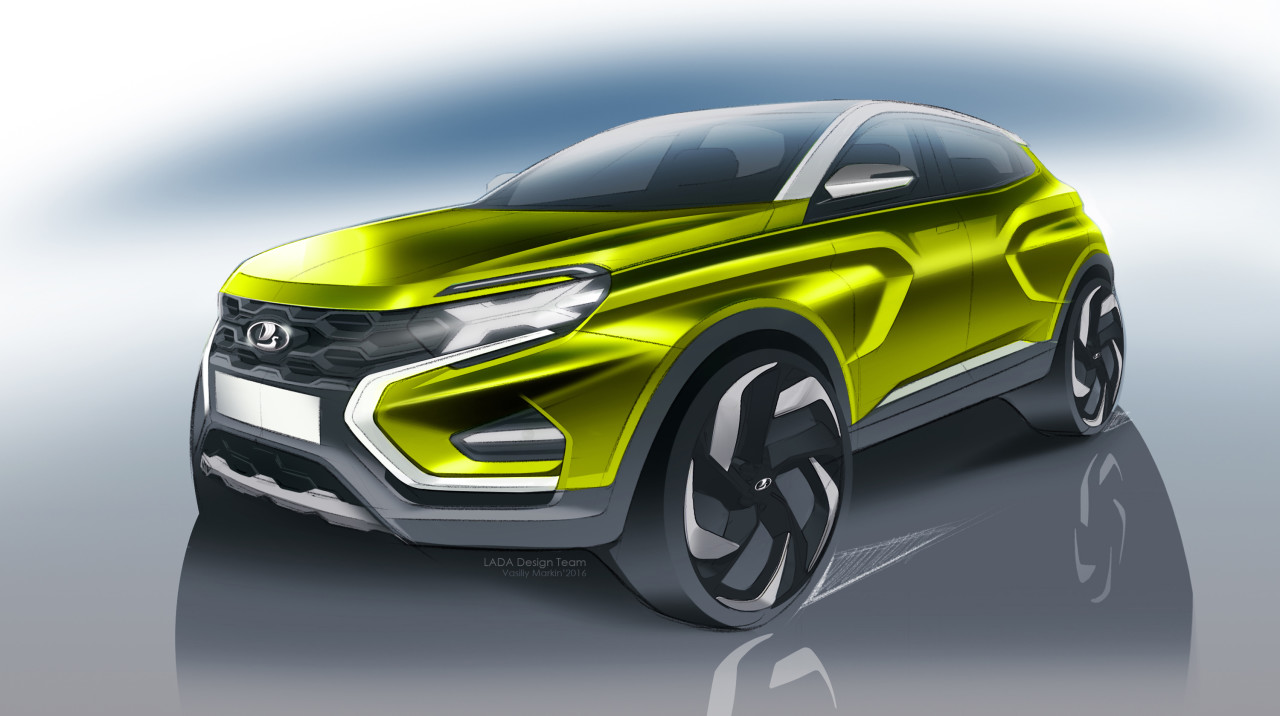 Lada XCODE Concept, 2016 - Design Sketch