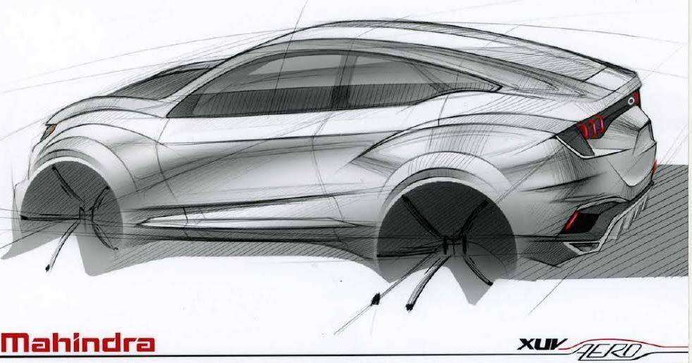 Mahindra XUV Aero Concept, 2016 – Design Sketch