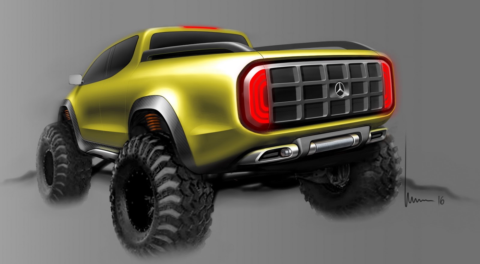 Mercedes-Benz Concept X-Class, 2016 - Design Sketch