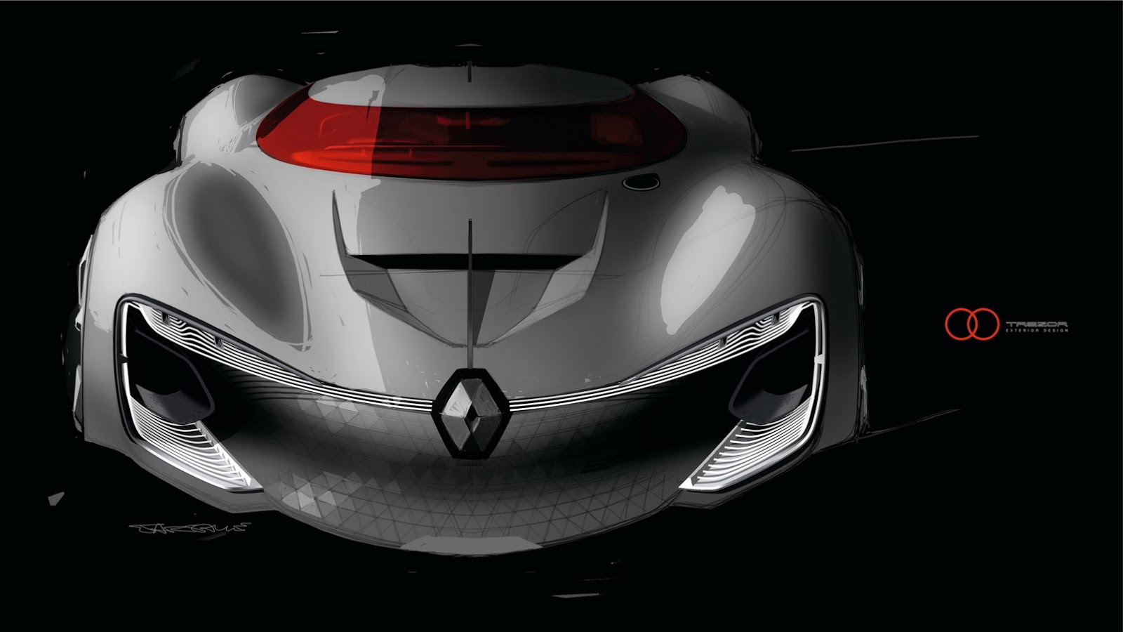 Renault Trezor Concept, 2016 - Design Sketch