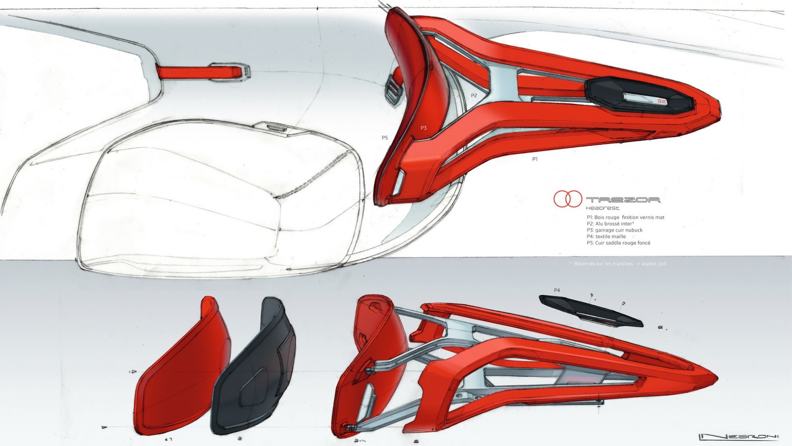 Renault Trezor Concept, 2016 - Interior Design Sketch