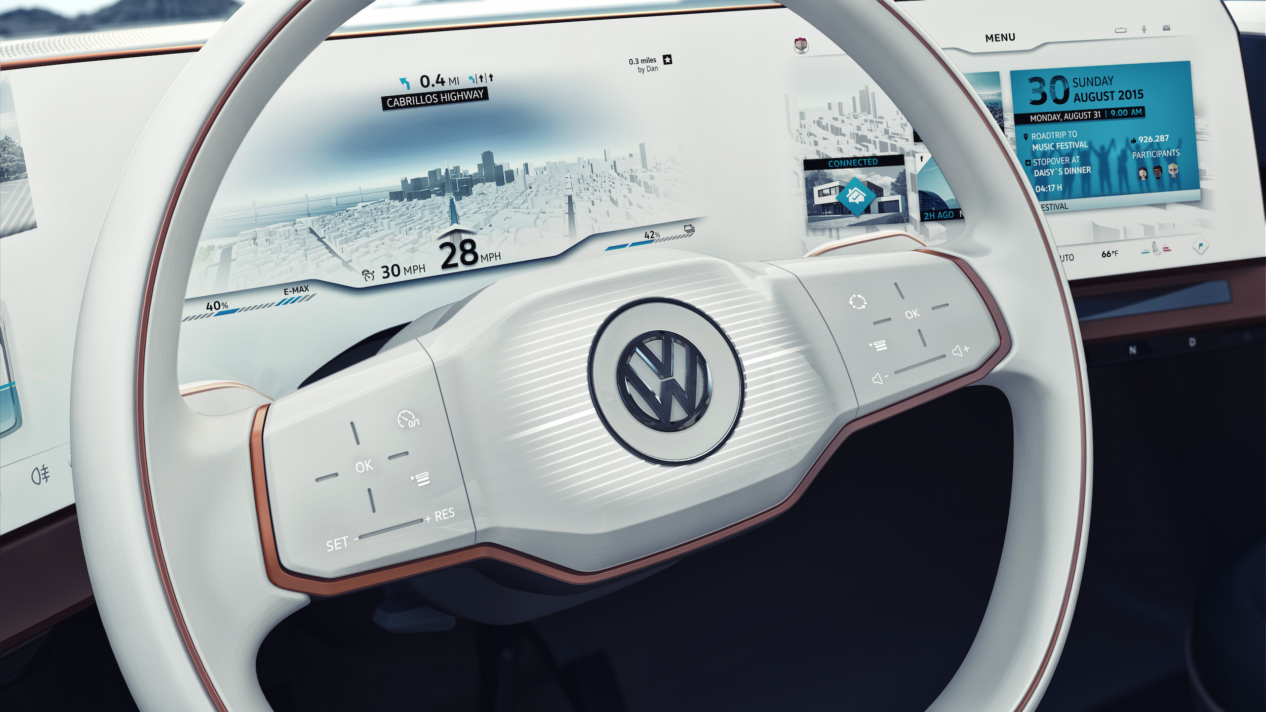 Volkswagen Budd-e Concept, 2016 - Interior