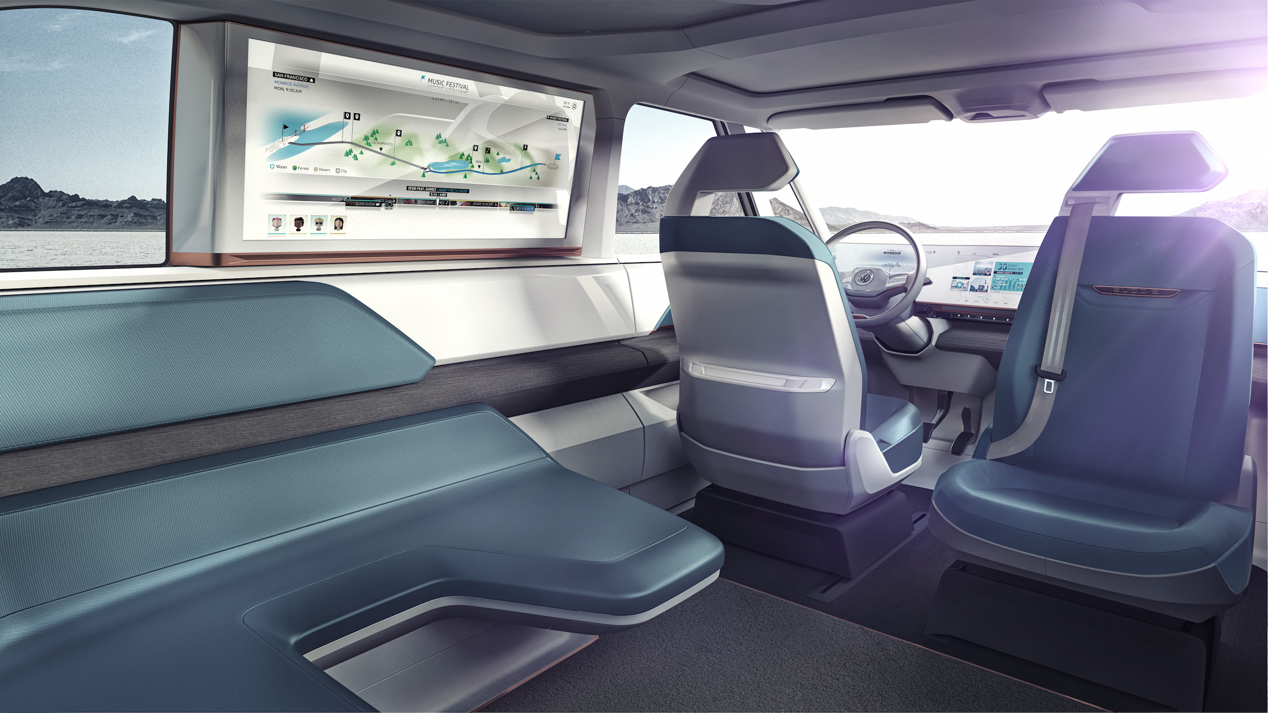 Volkswagen Budd-e Concept, 2016 - Interior