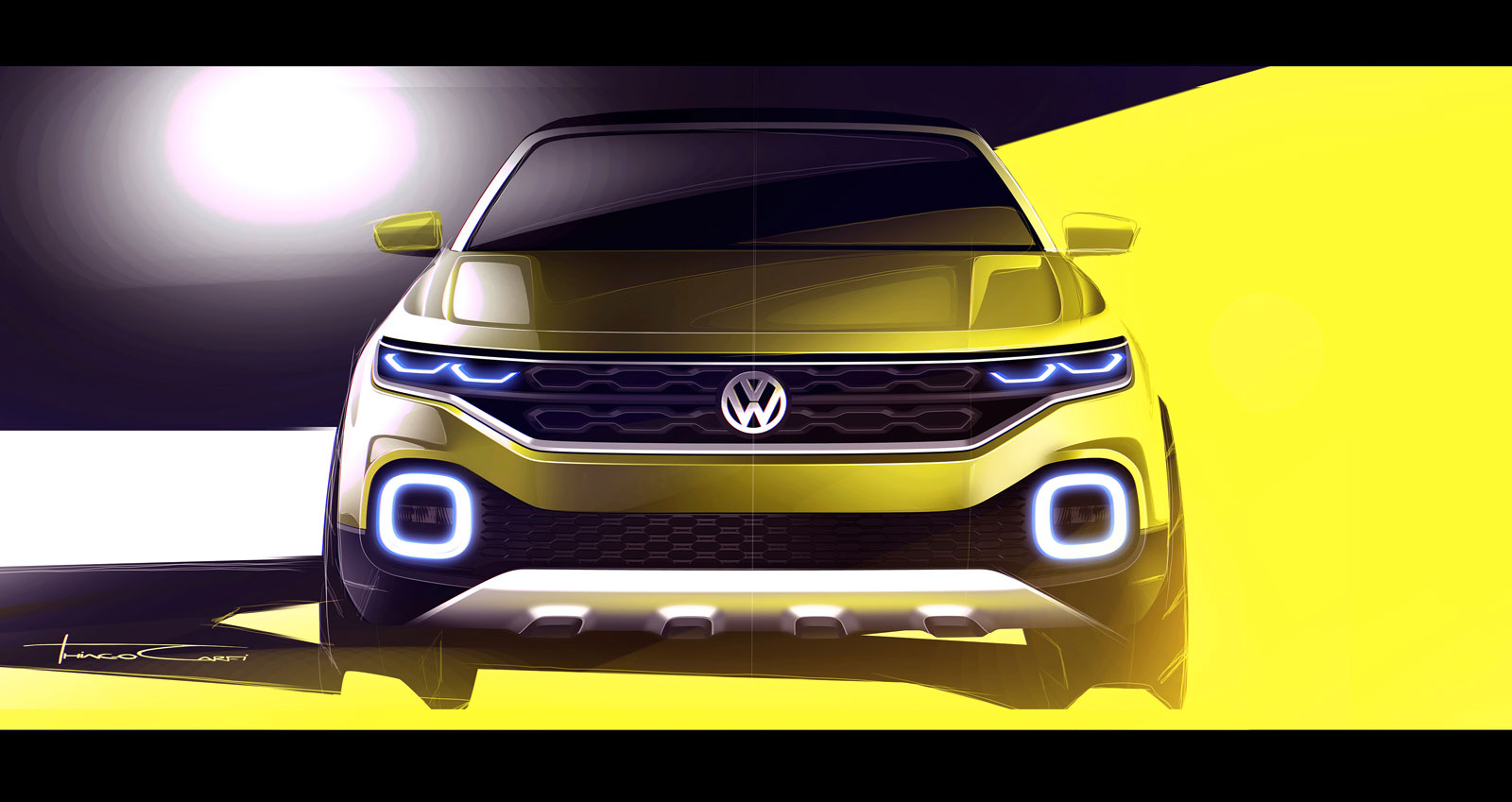Volkswagen T-Cross Breeze Concept, 2016 - Design Sketch