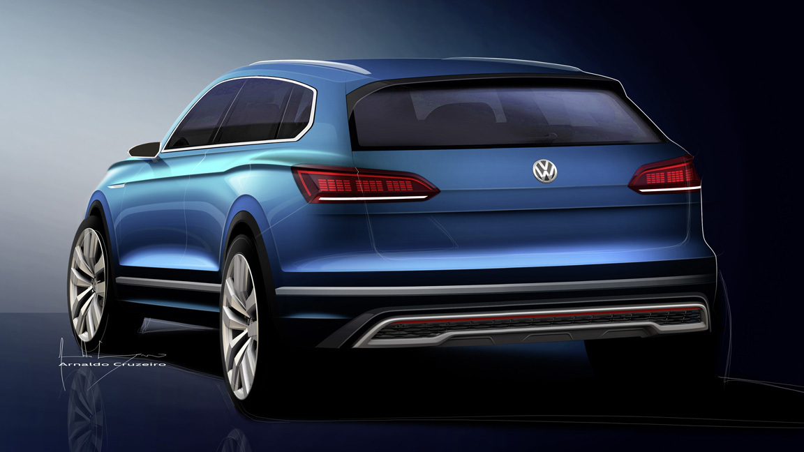 Volkswagen T-Prime Concept GTE, 2016 - Design Sketch