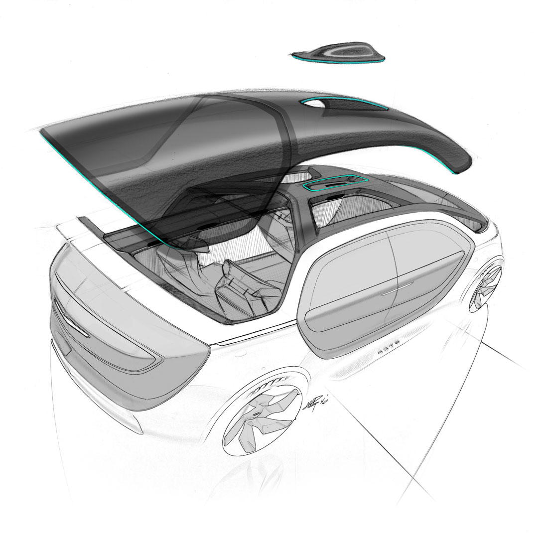 Chrysler Portal Concept, 2017 - Design Sketch