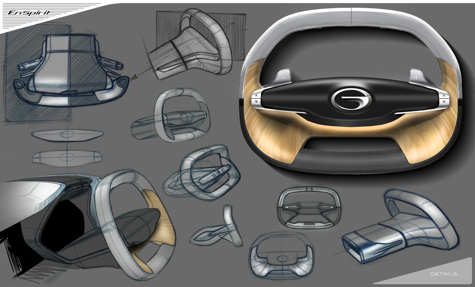 GAC EnSpirit Concept, 2017 - Interior - Design Sketch by Alexander Suvorov