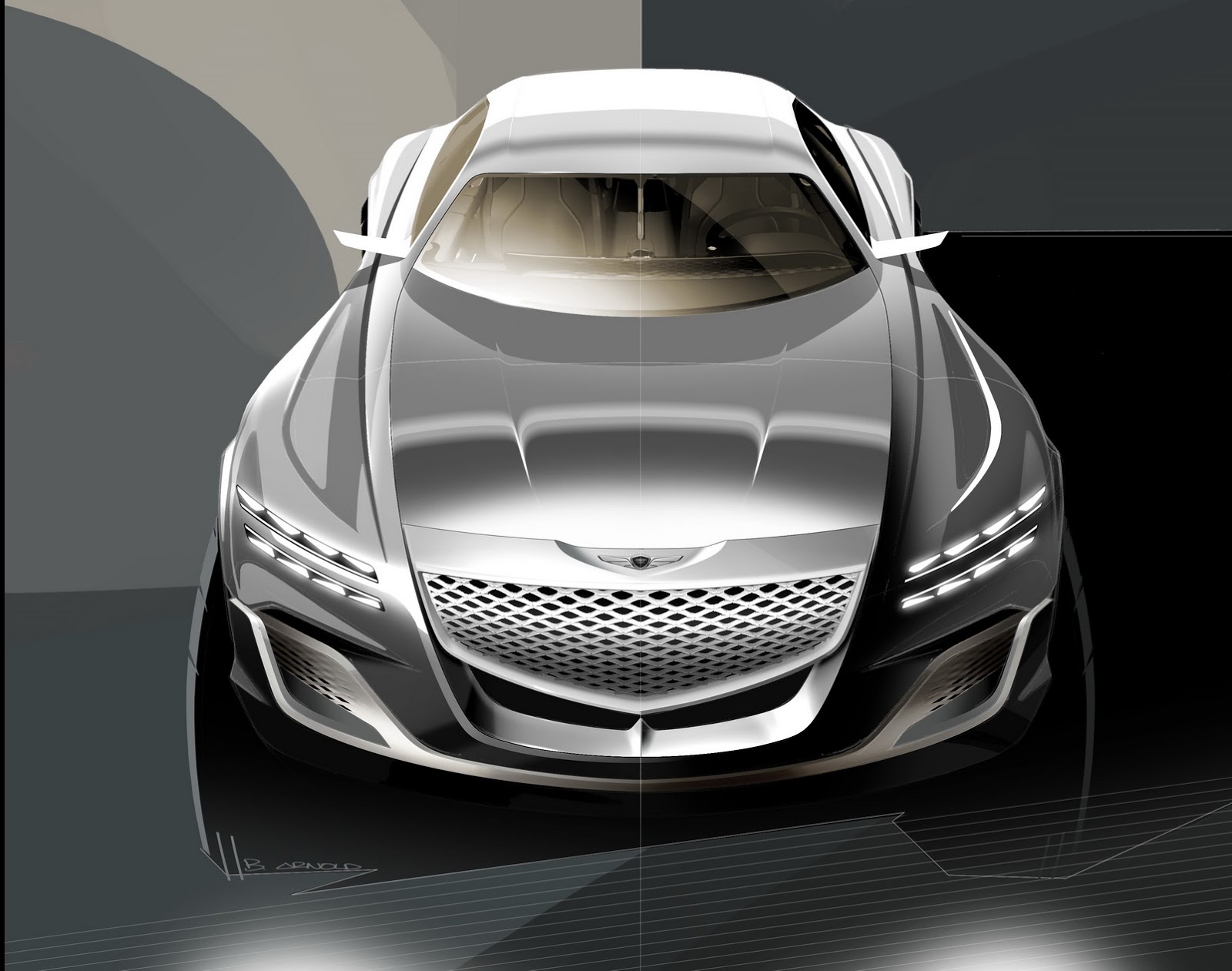 Genesis GV80 Concept, 2017 - Design Sketch