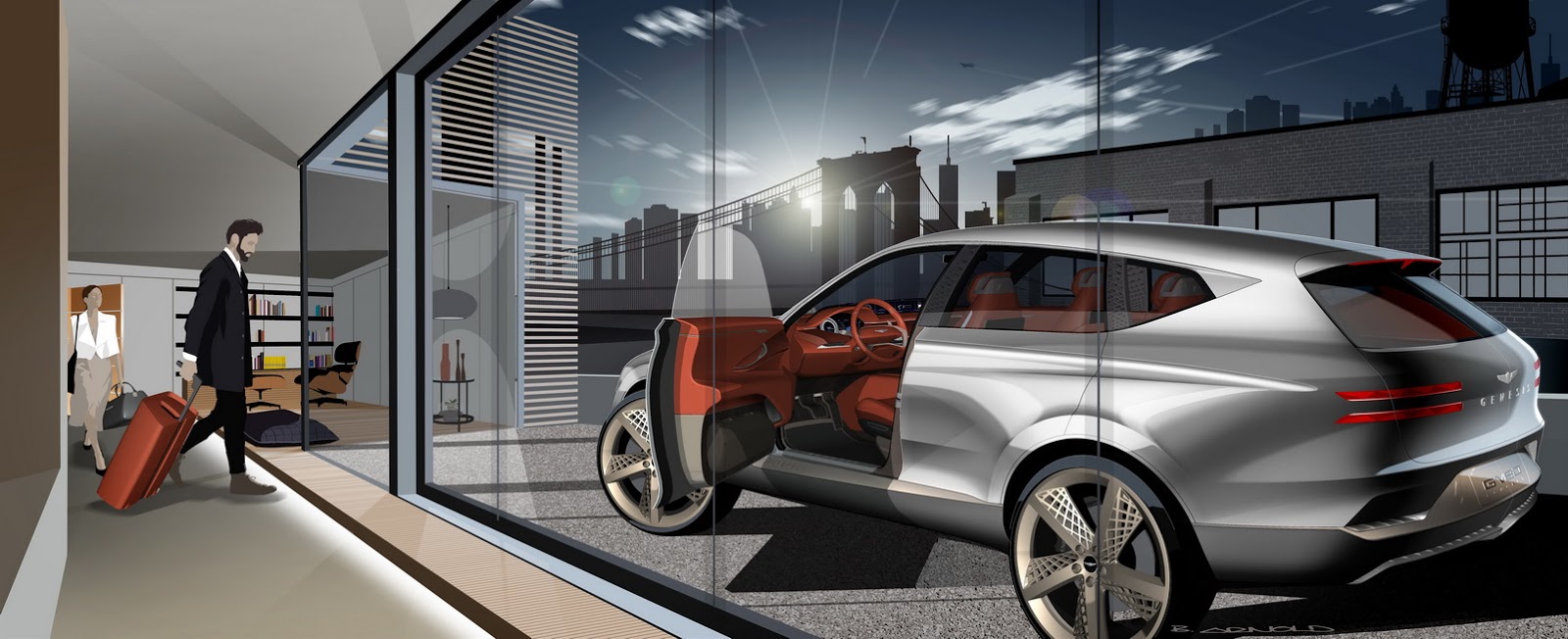 Genesis GV80 Concept, 2017 - Design Sketch