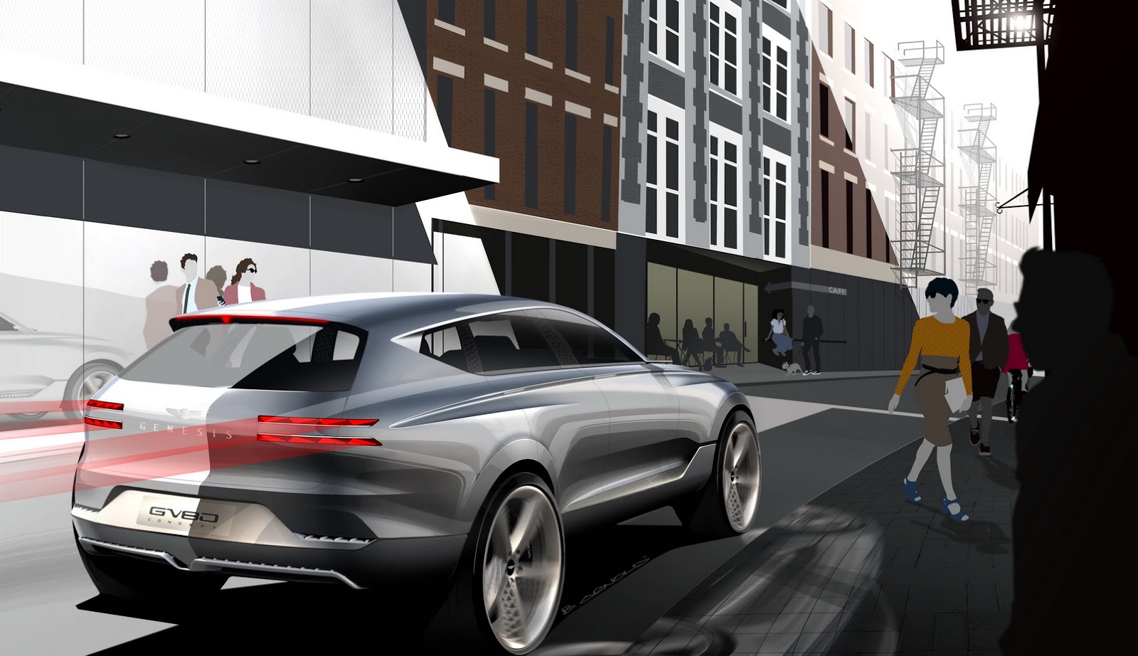 Genesis GV80 Concept, 2017 - Design Sketch