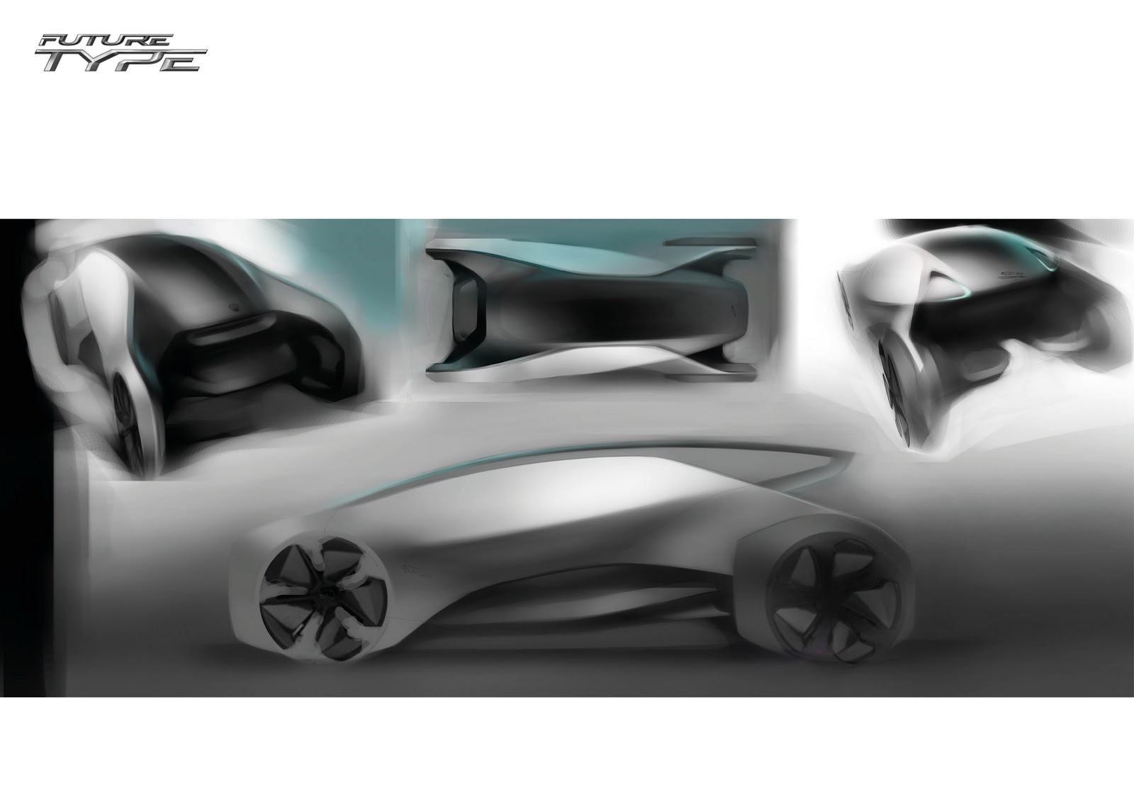 Jaguar Future-Type Concept, 2017 - Design Sketch