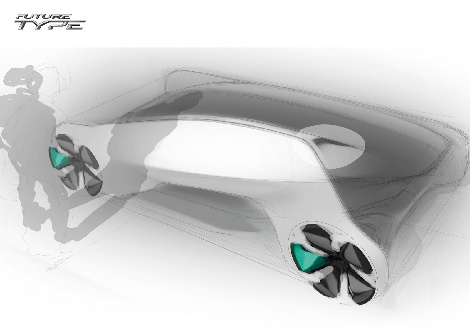 Jaguar Future-Type Concept, 2017 - Design Sketch