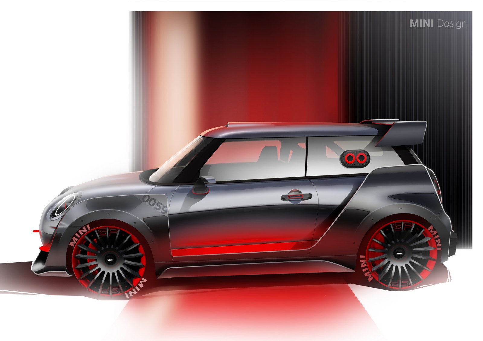 Mini John Cooper Works GP Concept, 2017 - Design Sketch