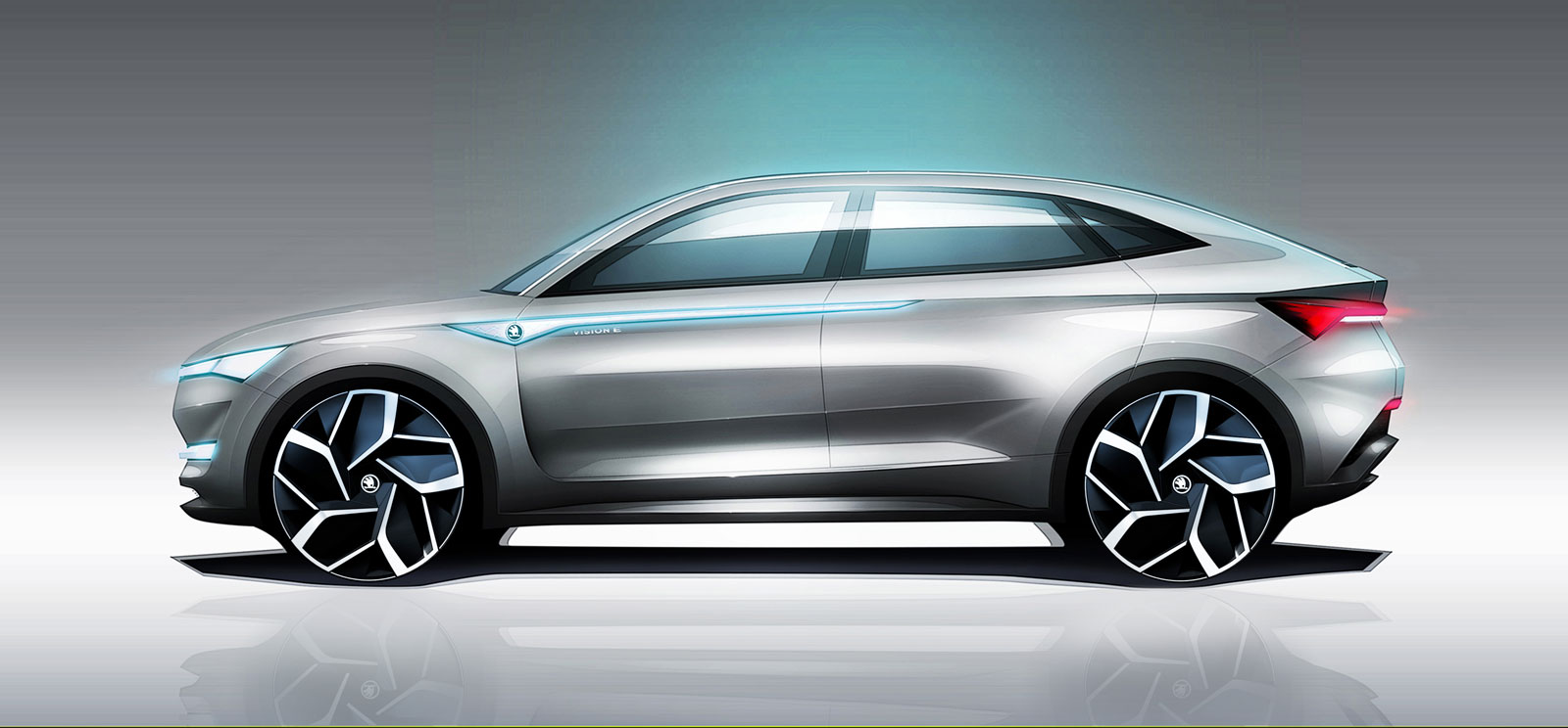 Skoda Vision E Concept, 2017 - Design Sketch