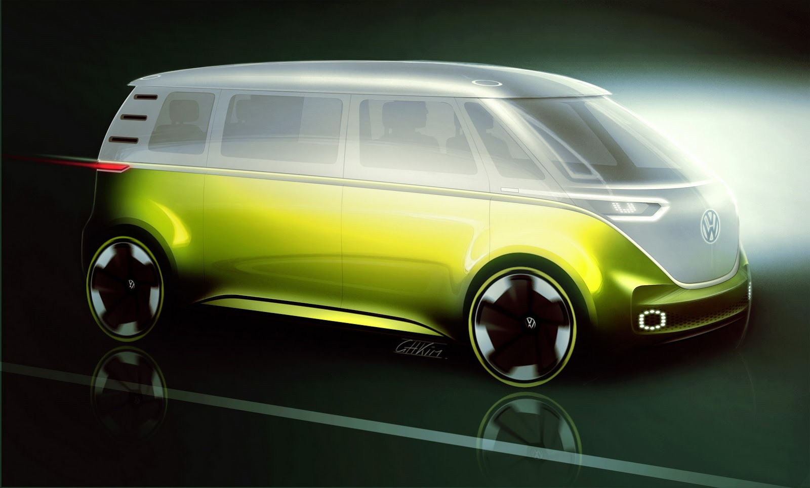 Volkswagen I.D. Buzz Concept, 2017 - Design Sketch