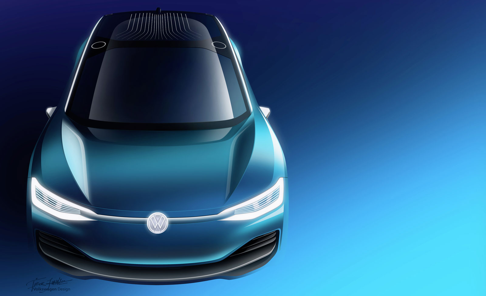 Volkswagen I.D. Crozz Concept, 2017 - Design Sketch
