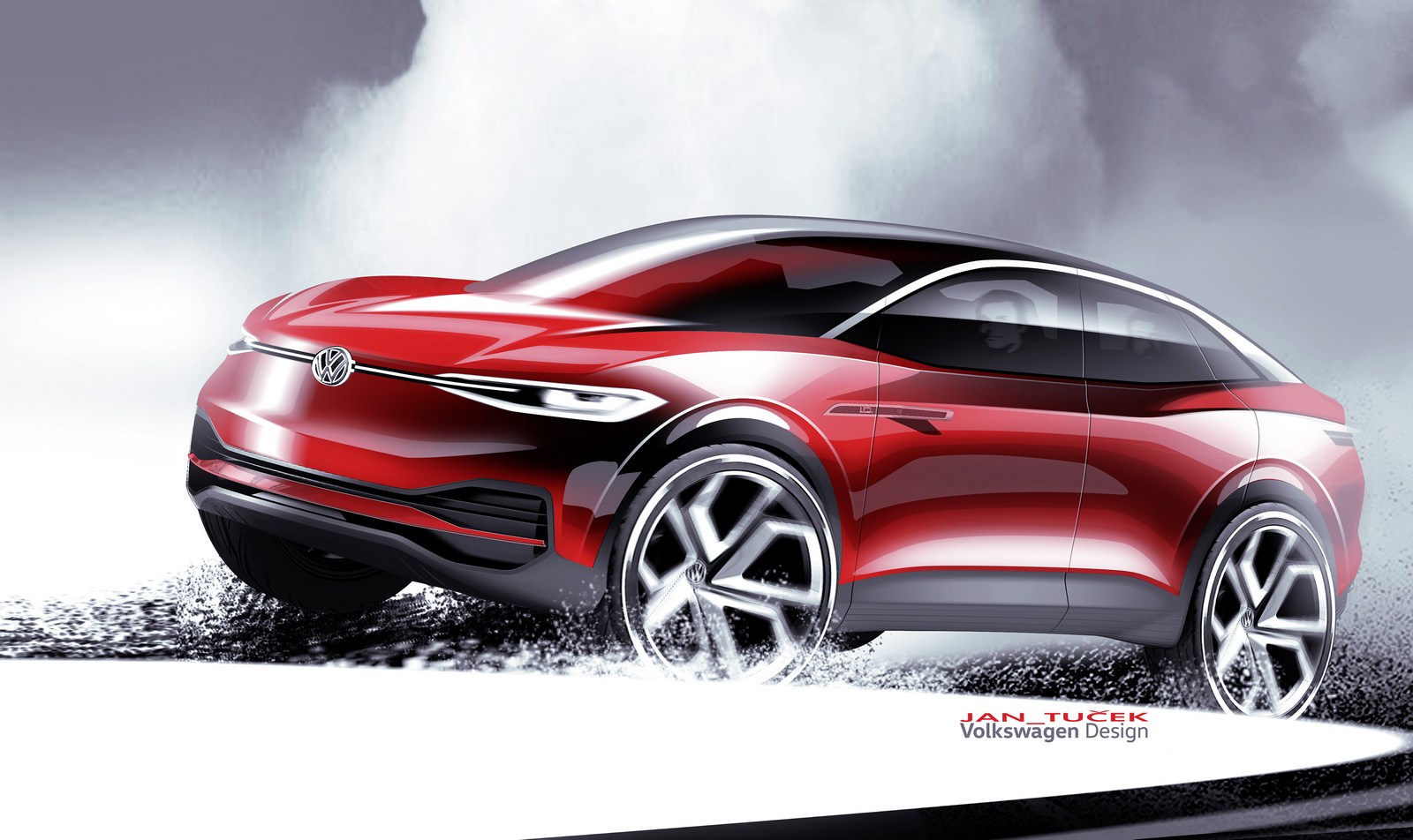 Volkswagen I.D. CROZZ II Concept, 2017 - Design Sketch