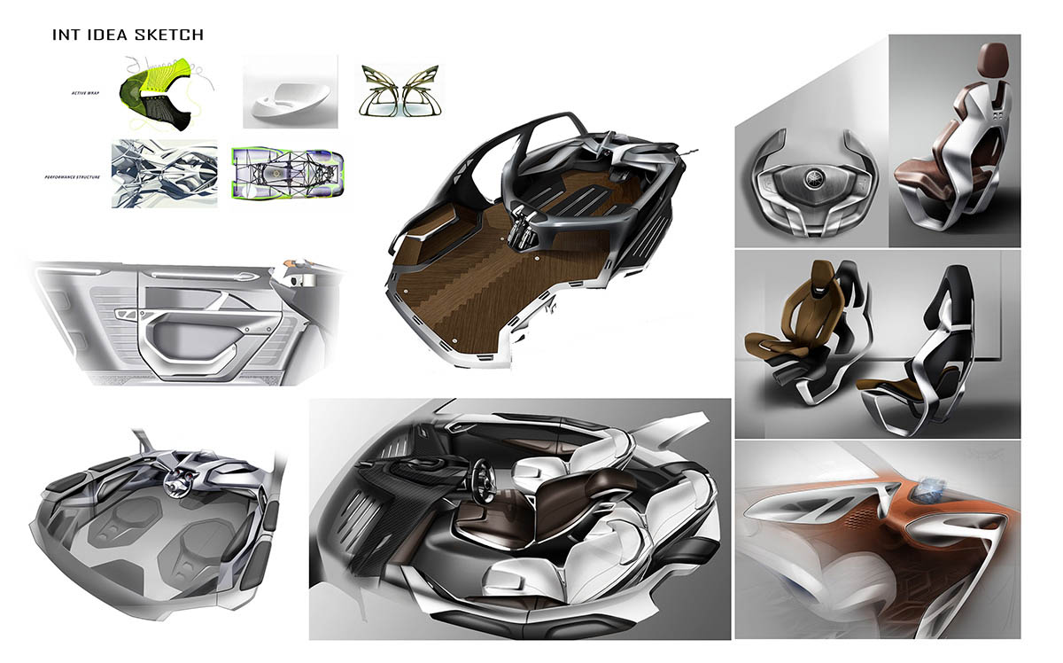 Cross Hub Concept, 2017 - Design Sketch - Interior