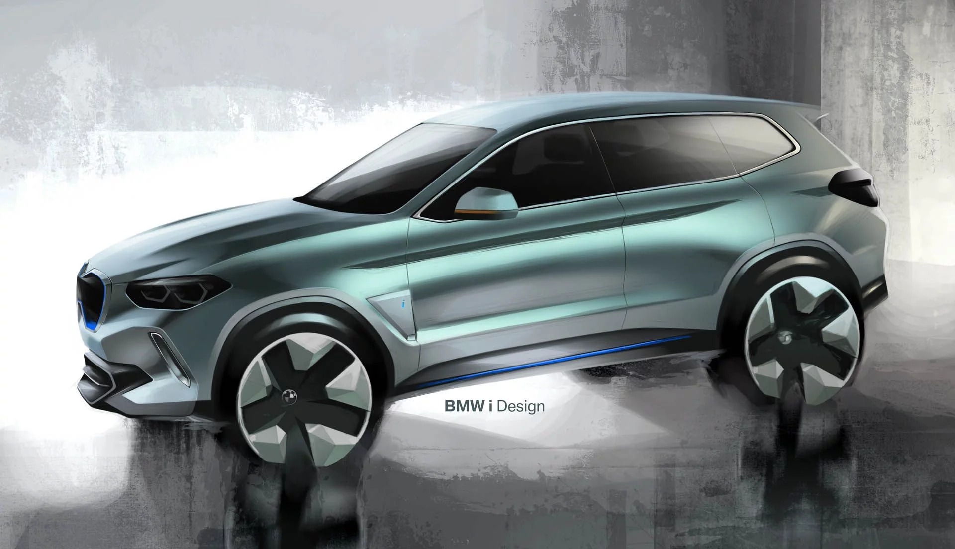 BMW Concept iX3, 2018 - Design Sketch