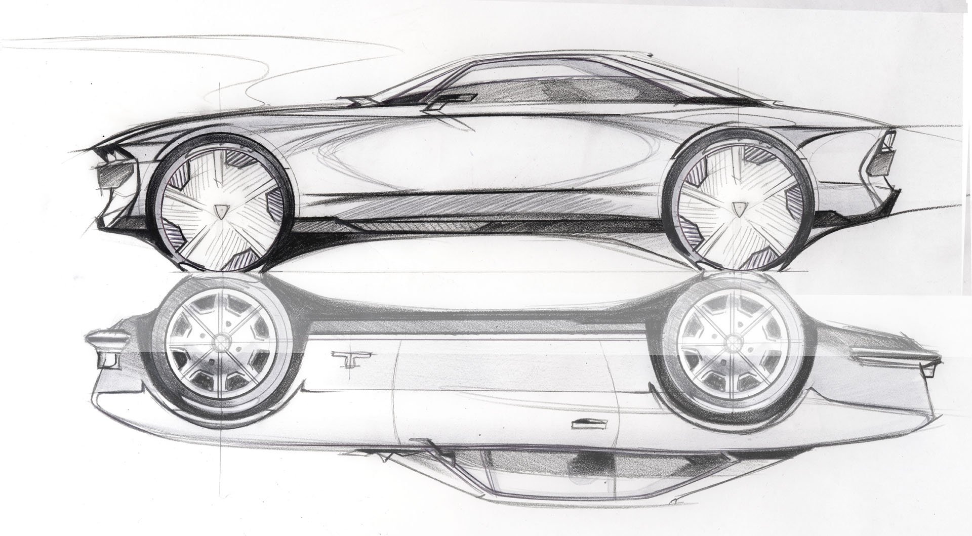 Peugeot e-Legend Concept, 2018 - Design Sketch