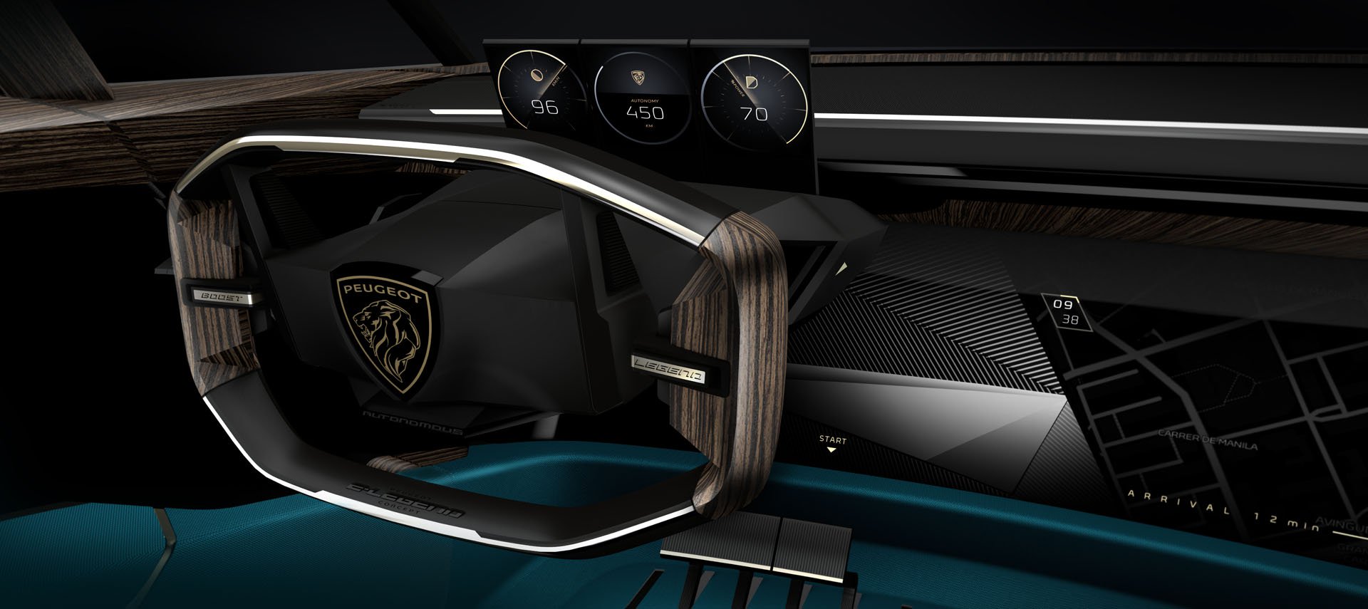 Peugeot e-Legend Concept, 2018 - Interior