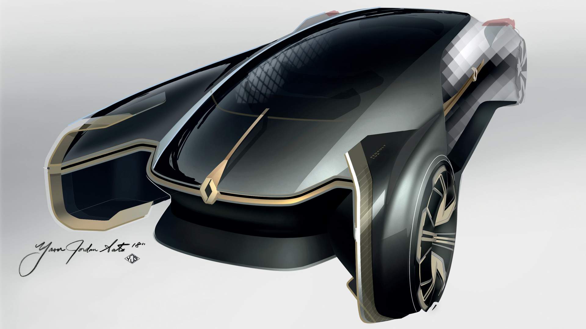 Renault EZ-Ultimo Concept, 2018 - Design Sketch