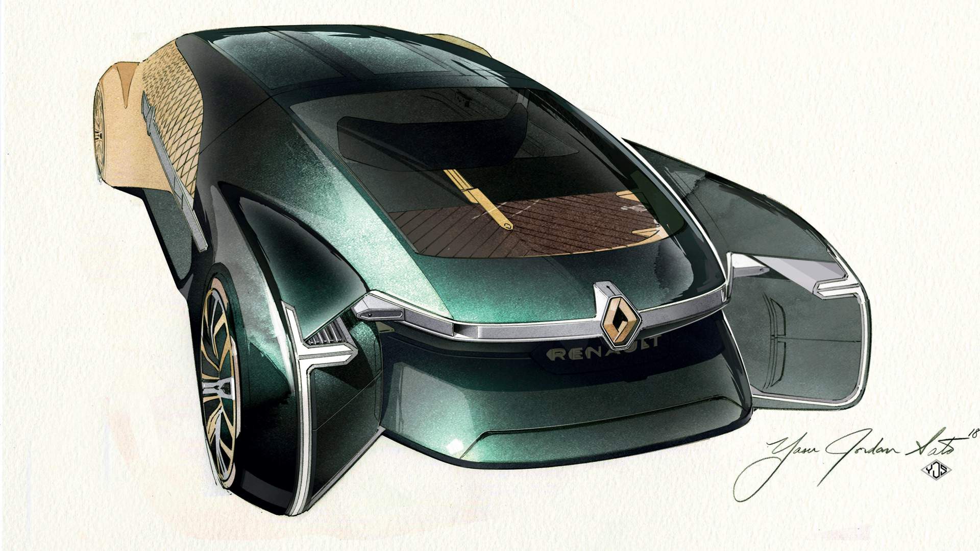Renault EZ-Ultimo Concept, 2018 - Design Sketch