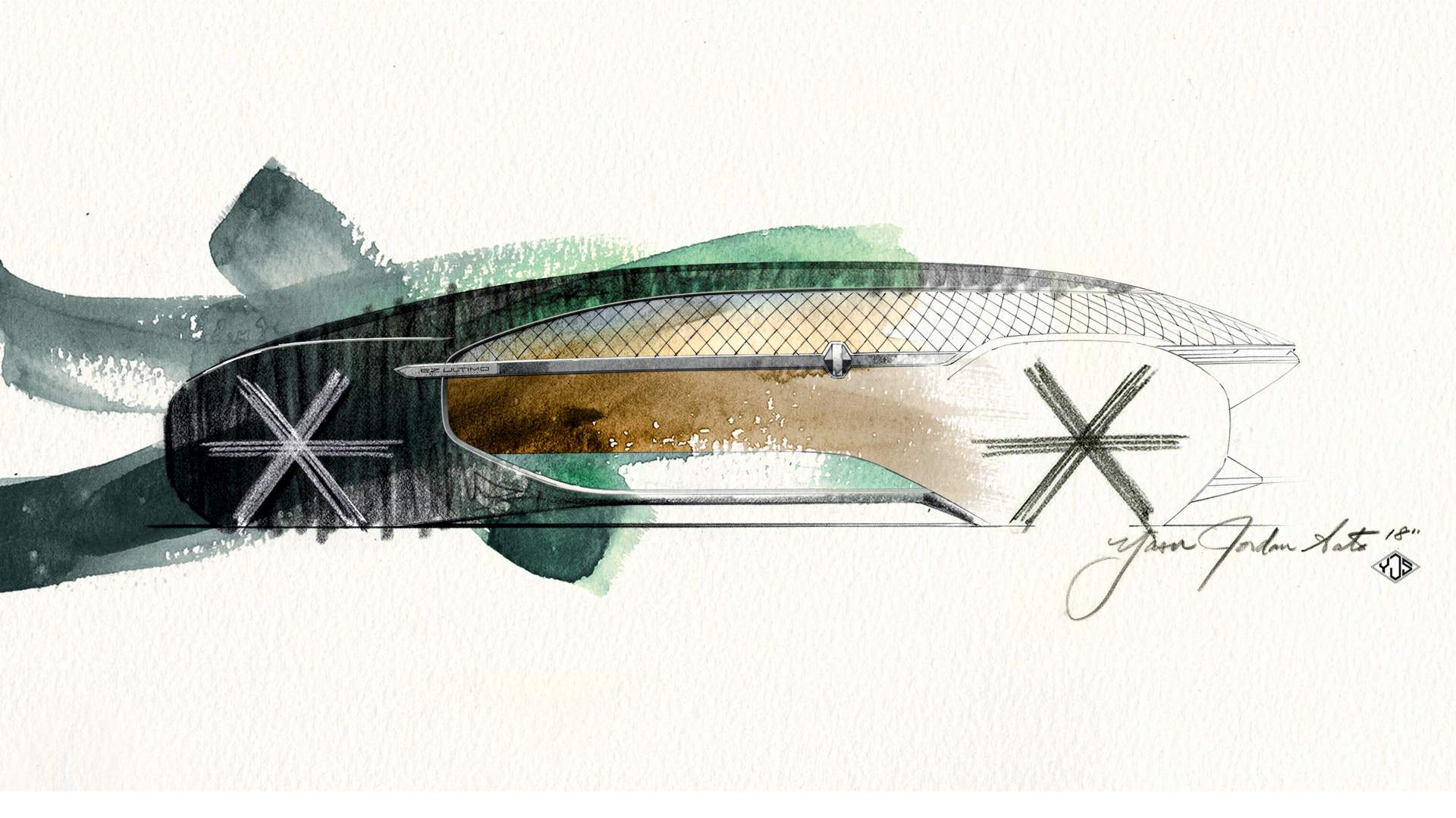 Renault EZ-Ultimo Concept, 2018 - Design Sketch