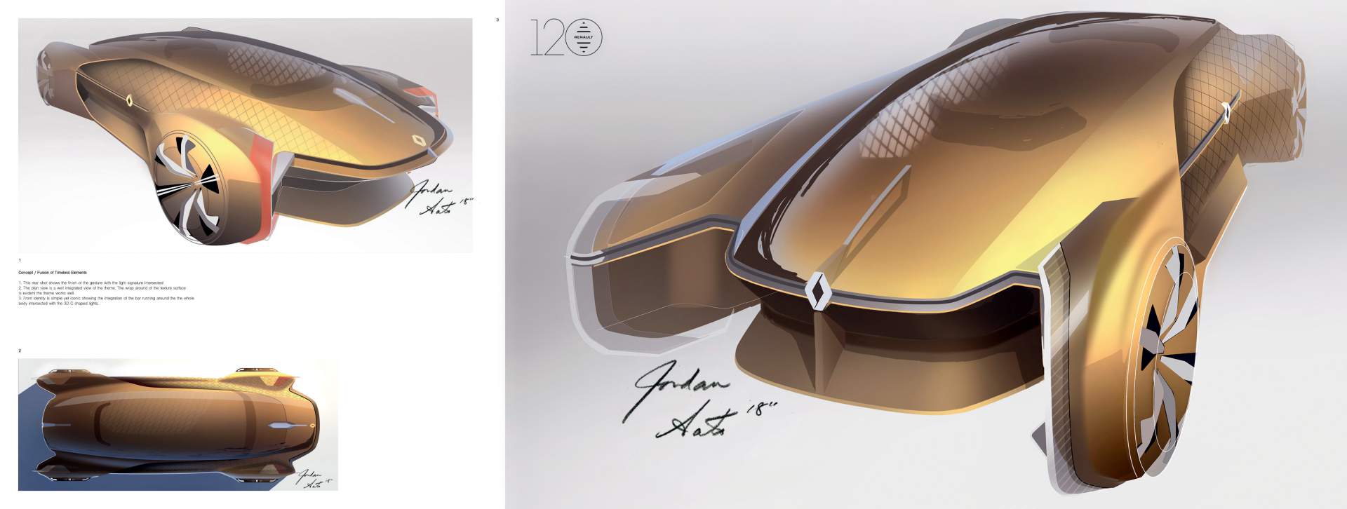 Renault EZ-Ultimo Concept, 2018 - Design Sketch