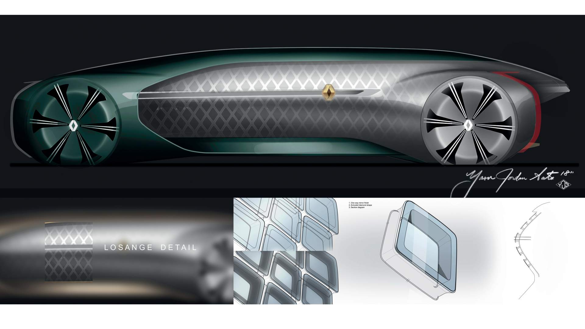 Renault EZ-Ultimo Concept, 2018 - Design Sketch