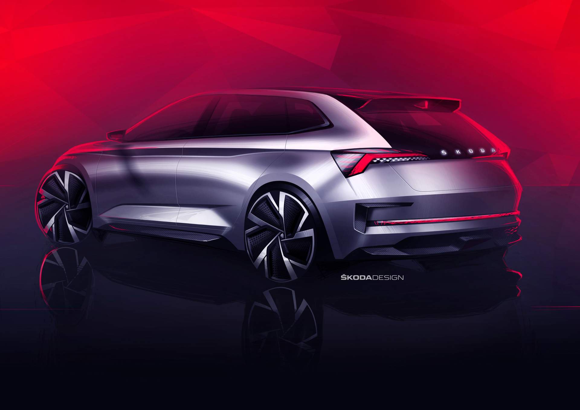 Skoda Vision RS Concept, 2018 - Design Sketch