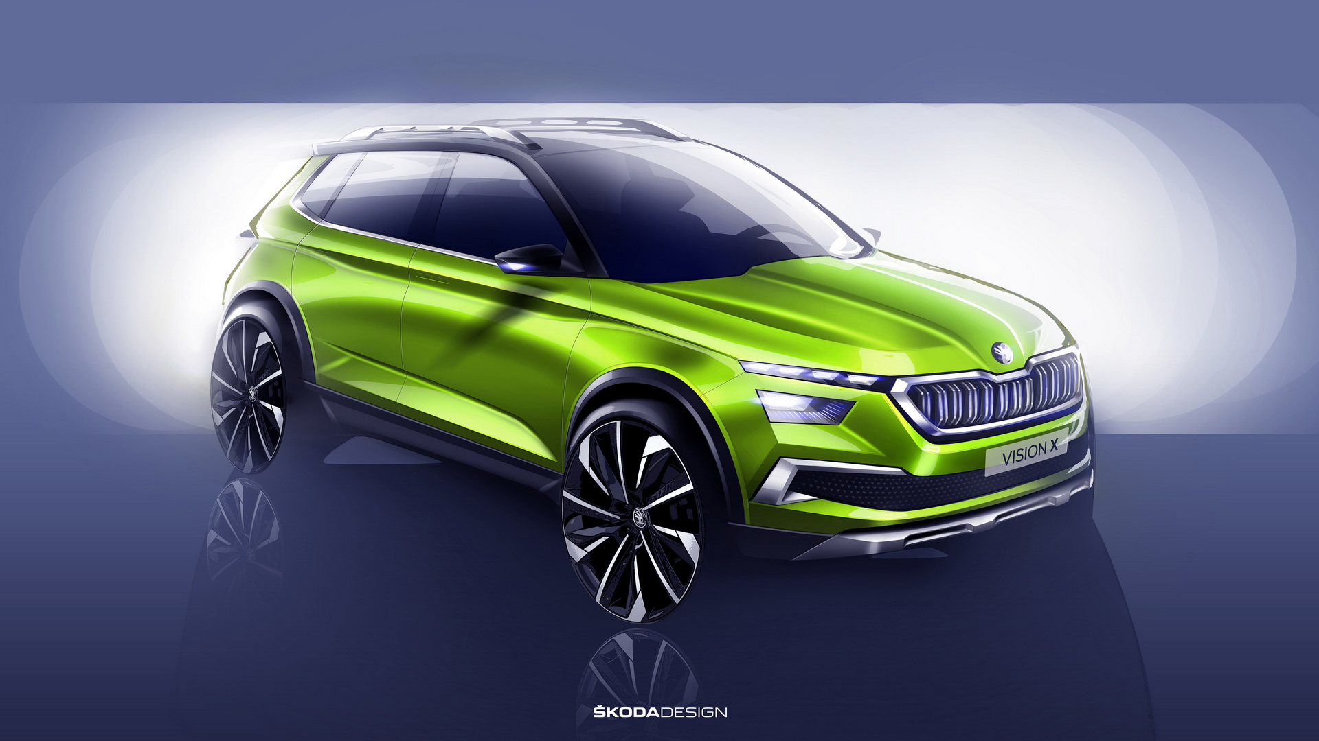 Skoda Vision X Concept, 2018 - Design Sketch