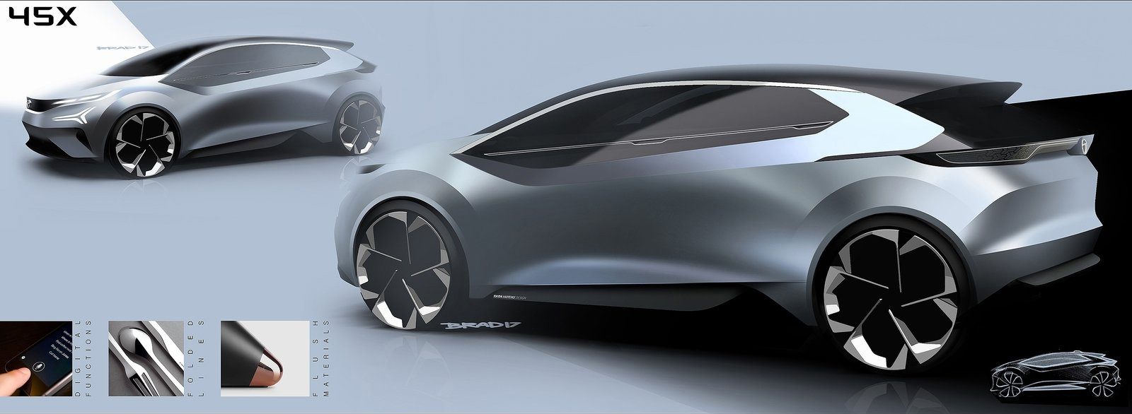 Tata 45X Concept, 2018 - Design Sketch