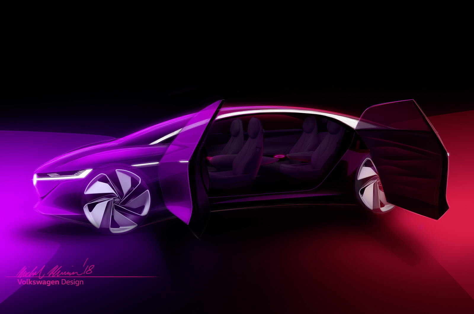 Volkswagen I.D. Vizzion Concept, 2018